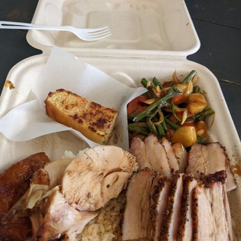 Aloha 'Aina BBQ and Catering - Huli huli chicken, pork belly, banana bread with guava butter - Barbeque Near Me - Haiku, Hawaii Aloha 'Aina BBQ and Catering - Huli huli chicken, pork belly, banana bread with guava butter - Barbeque Near Me - Haiku, Hawaii