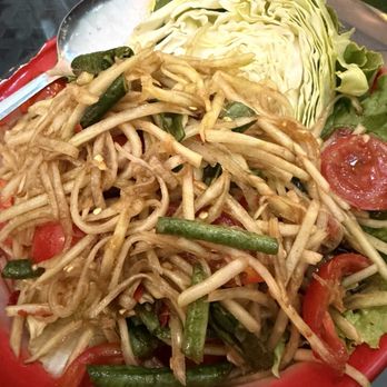 Olay's Thai Lao Cuisine - Lao style papaya salad medium - Thai Near Me - Honolulu, Hawaii Olay's Thai Lao Cuisine - Lao style papaya salad medium - Thai Near Me - Honolulu, Hawaii