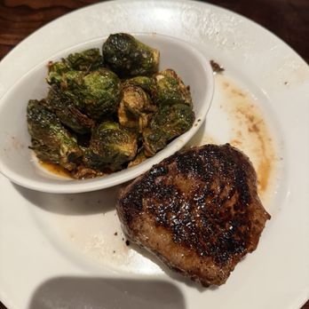 LongHorn Steakhouse - 8oz sirloin and Brussel Sprouts (with honey) - Steakhouses Near Me - San Angelo, Texas LongHorn Steakhouse - 8oz sirloin and Brussel Sprouts (with honey) - Steakhouses Near Me - San Angelo, Texas