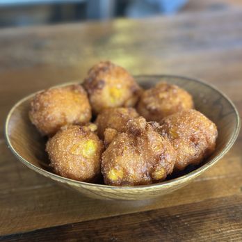 Spinning Bones - Corn Fritters - New American Near Me - Alameda, California Spinning Bones - Corn Fritters - New American Near Me - Alameda, California