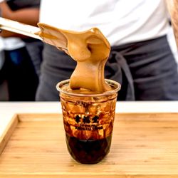 Xing Fu Tang - Brown sugar boba milk with dalgona coffee cream foam!
