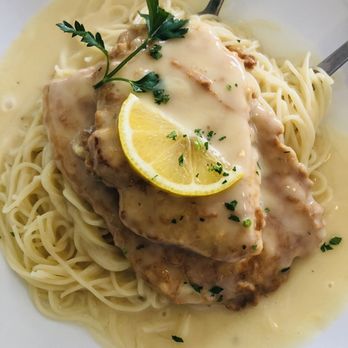 Rollatini Restaurant - Lunch: chicken francaise over angel hair - Italian Near Me - Lake Worth, Florida Rollatini Restaurant - Lunch: chicken francaise over angel hair - Italian Near Me - Lake Worth, Florida