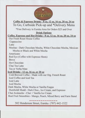 Menu photo 2 Old Town Coffee & Chocolates Eureka, CA