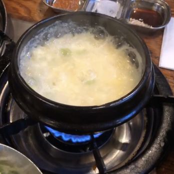Jongro BBQ - Korean egg custard. It came with our meal. - Korean Near Me - New York, New York Jongro BBQ - Korean egg custard. It came with our meal. - Korean Near Me - New York, New York