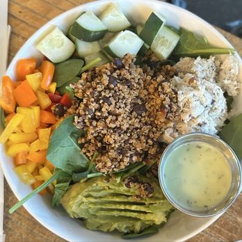 Gather - M brother's delicious looking salad! - Coffee & Tea Near Me - Chesapeake, Virginia