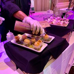 The Terrace - Benares Chef filling up Pani Puri Shots at Foodie Expo. 2022!