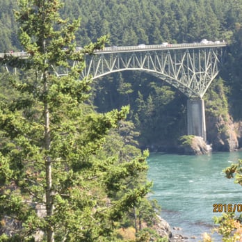 Deception Pass Bridge - view from Fidalgo Island - Landmarks & Historical Buildings Near Me - Anacortes, Washington Deception Pass Bridge - view from Fidalgo Island - Landmarks & Historical Buildings Near Me - Anacortes, Washington