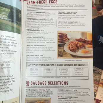 Bob Evans - Breakfast menu - American Near Me - Fairview Heights, Illinois