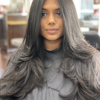 Michael Saldaña Wax and Blowout Studio - Gorgeous Blowout and this beautiful long layered cut - Waxing Near Me - Houston, Texas Michael Saldaña Wax and Blowout Studio - Gorgeous Blowout and this beautiful long layered cut - Waxing Near Me - Houston, Texas
