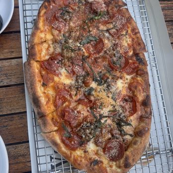 Von's 1000Spirits - Four meat pizza - New American Near Me - Seattle, Washington Von's 1000Spirits - Four meat pizza - New American Near Me - Seattle, Washington