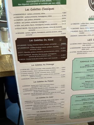 Menu photo 1 La Crêperie Lille, 59 Menu photo 1 La Crêperie Lille, 59