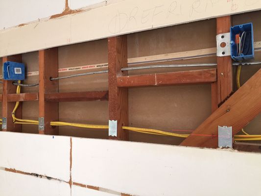 Kitchen Rewiring - Nothing more annoying than having lights flickering and circuit breakers frequenly tripping in the kitchen. It's an indication that it's time to rewire your kitchen. Rewiring your kitchen not only adding value to your property, it ensures your kitchen electrical installation is up to standards and current electrical codes. Modern kitchens use a lot more electrical appliances nowadays. It puts a lot of stress on the old wirings. The wires heat and can melt, with the risk of starting a fire. Kitchen Rewiring - Nothing more annoying than having lights flickering and circuit breakers frequenly tripping in the kitchen. It's an indication that it's time to rewire your kitchen. Rewiring your kitchen not only adding value to your property, it ensures your kitchen electrical installation is up to standards and current electrical codes. Modern kitchens use a lot more electrical appliances nowadays. It puts a lot of stress on the old wirings. The wires heat and can melt, with the risk of starting a fire.
