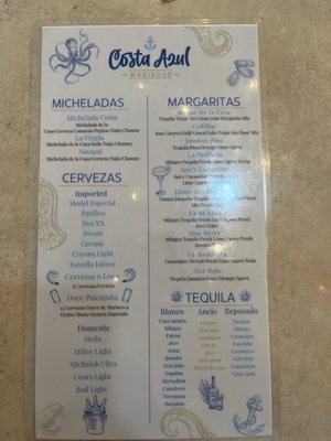 Menu photo 1 Costa Azul Manassas, VA