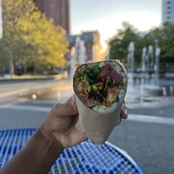 iFusion Express - Shrimp and tuna Sushi Burrito - Asian Fusion Near Me - Baltimore, Maryland