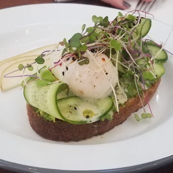 Tucker Garage + Grocery - Avo toast with a sous vide egg - Coffee & Tea Near Me - Easton, Pennsylvania Tucker Garage + Grocery - Avo toast with a sous vide egg - Coffee & Tea Near Me - Easton, Pennsylvania