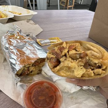 Beachin’ Biscuits - Portuguese Rivera Burrito - Breakfast & Brunch Near Me - Pismo Beach, California