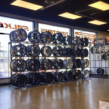 1010 Tires - cool rim display @1010 Tires on Marine Dr. - Tires Near Me - Vancouver, British Columbia