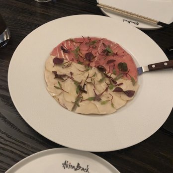 Akira Back - Tuna & Mushroom Pizza - Japanese Near Me - Toronto, Ontario