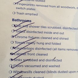 Checking off incomplete items Checking off incomplete items