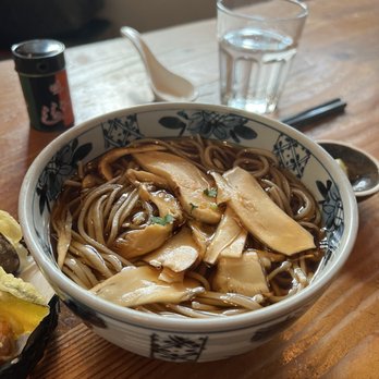 Kamonegi - Tempura kake with matsutake mushroom - Japanese Near Me - Seattle, Washington