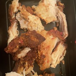 Bottega Fiorentina - Burnt chicken in the chicken parm took out to give to the dog. Super dry and tasted like cardboard