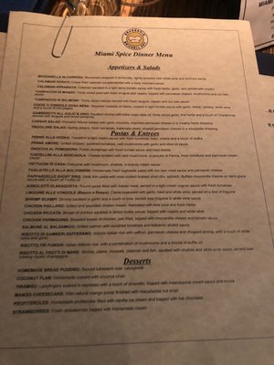 Menu photo 5 Brasserie Brickell Key Miami, FL