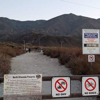 North Etiwanda Preserve - Entrance - Hiking Near Me - Rancho Cucamonga, California