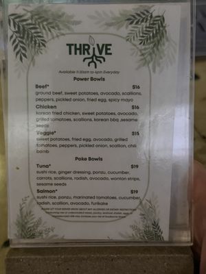 Menu photo 7 Thrive Orlando, FL