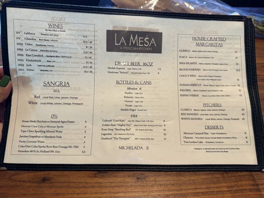 Menu photo 2 La Mesa- A Mexican Kitchen Stockton, CA Menu photo 2 La Mesa- A Mexican Kitchen Stockton, CA