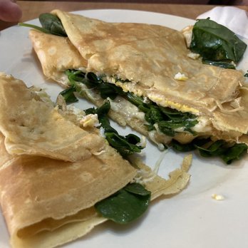 Fenton Cafe - no.6 in Savory crepe. Cheese, Spinach and Egg Crepe - Creperies Near Me - Silver Spring, Maryland