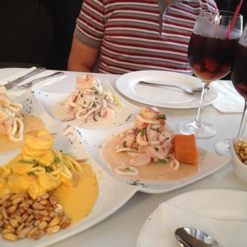 CVI.CHE 105 - Four varieties of ceviche plus sangria - Peruvian Near Me - Miami, Florida CVI.CHE 105 - Four varieties of ceviche plus sangria - Peruvian Near Me - Miami, Florida