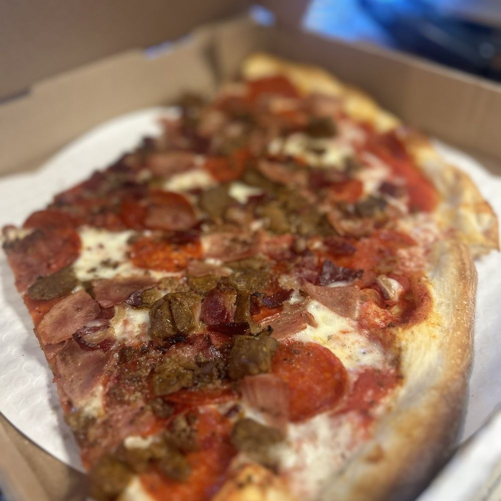 Salvos - Meatlover Pizza Slice - Slice - Pizza Near Me - Franklin, Tennessee
