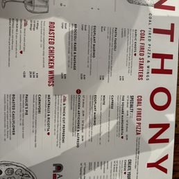 New menu