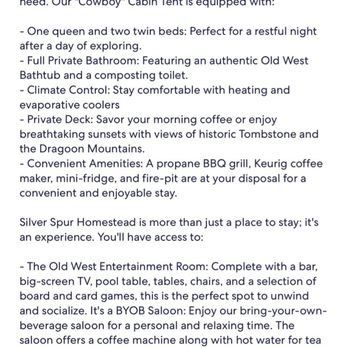 Silver Spur Homestead - Hotels Near Me - Tombstone, Arizona