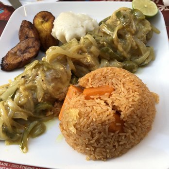 Le Kibo - Poulet yassa with ablo - African Near Me - Rennes, 35