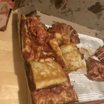 Jet's Pizza - Was it drop kicked against a wall before it was delivered? - Pizza Near Me - Chicago, Illinois