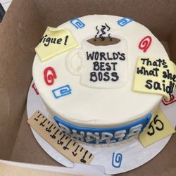 Hoosier Girl Cakery - A custom Office themed cake. So so good!