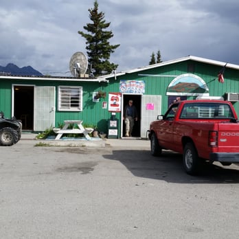 The Green Store and Cafe - a red truck parked in front of it - Shopping Near Me - Palmer, Alaska The Green Store and Cafe - a red truck parked in front of it - Shopping Near Me - Palmer, Alaska