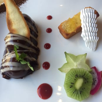 Anna-S La Table Amoureuse - Chocolate/orange mousse dessert (3 course for €29 lunch) - French Near Me - Reims, 51