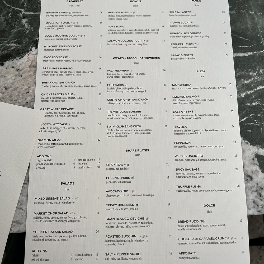 Great White - Menu April 2022 - Cafes Near Me - Los Angeles, California Great White - Menu April 2022 - Cafes Near Me - Los Angeles, California