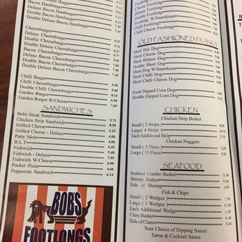 Bob's Footlongs - Menu - Burgers Near Me - Fortuna, California