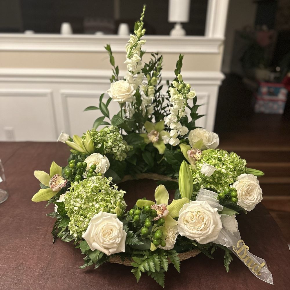 Sunset Florist - Arrangement for cremation urn - Florists Near Me - Ocean, New Jersey