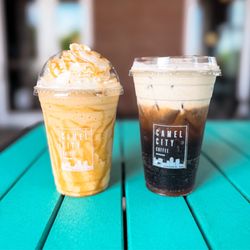 Camel City Coffee - Caramel Frappe + Dirty Little Secret