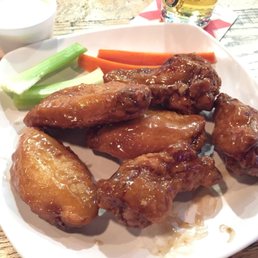 Extra crispy Honey Garlic Wings. Delicious.