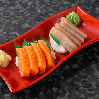 Toyo Sushi - Mixed Sashimi - 8 Pcs Salmon & Tuna - Japanese Near Me - Edmonton, Alberta Toyo Sushi - Mixed Sashimi - 8 Pcs Salmon & Tuna - Japanese Near Me - Edmonton, Alberta