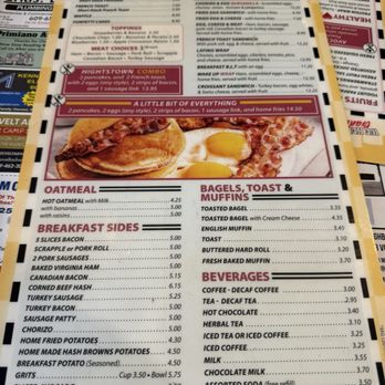 Hightstown Diner - Menu as of 8/25 - Diners Near Me - Hightstown, New Jersey