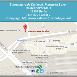 Dipl.med. Franziska Beyer - Homepage: http://www.zahnarztpraxis-beyer.de/