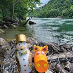 Artpark Trail - Penguin and Piggy were here