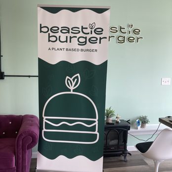 Beastie Burger - a plant based burger sign - Burgers Near Me - Shelton, Connecticut