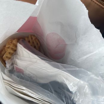 Chick-fil-A - ows a sandwich wrapped in plastic - Fast Food Near Me - Tacoma, Washington